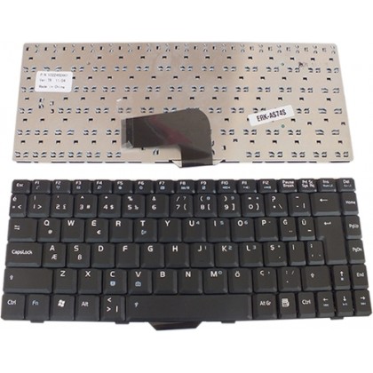 ERK-AS74TRS - Asus W5, W5000, W6, W7J,  Z35, Z35h Serisi Siyah Notebook Türkçe Klavye